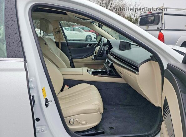 KMTGB4SC2NU092298 2022 GENESIS G80 White Widok z tyłu