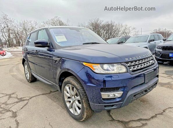 SALWR2VF1GA552189 2016 LAND ROVER RANGE Синий Задняя левая четверть
