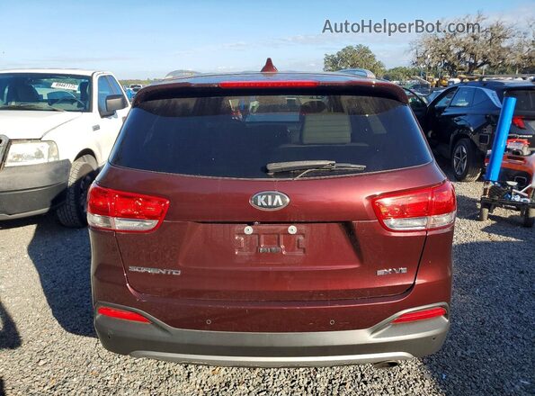5XYPH4A53JG385610 2018 KIA SORENTO Maroon 