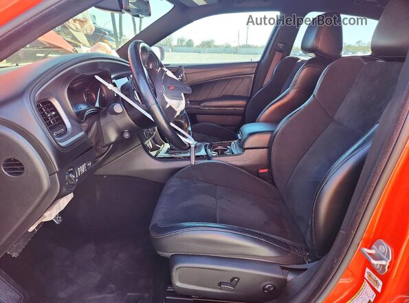 2C3CDXCT2MH588599 2021 DODGE CHARGER Orange Dashboard view