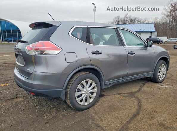 KNMAT2MV7GP626014 2016 NISSAN ROGUE Gray Przód prawy