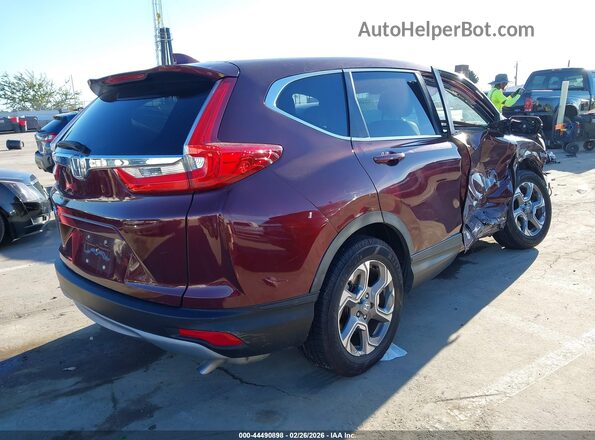 7FARW1H86JE004339 2018 HONDA CR-V Бордовый Задняя правая четверть