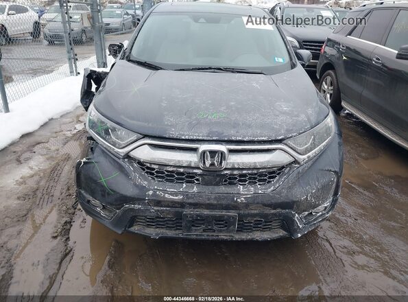 7FARW2H84JE000991 2018 HONDA CR-V Black Widok wnętrza z tyłu