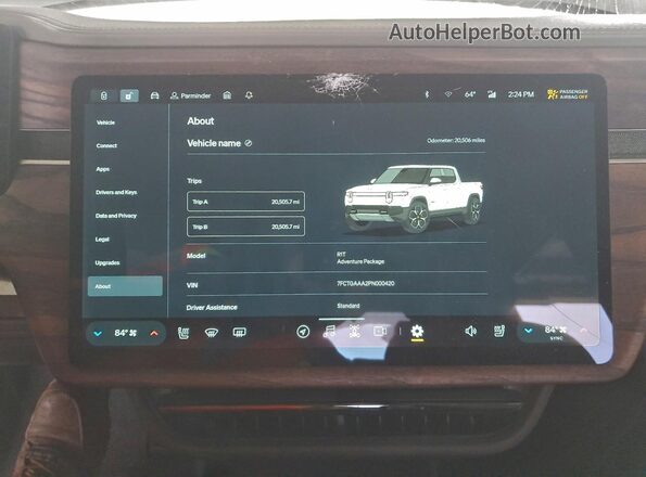 7FCTGAAA2PN000420 2023 RIVIAN R1T White 