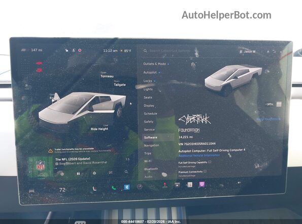 7G2CEHED5RA011044 2024 TESLA CYBERTRUCK Silver Rear seats view