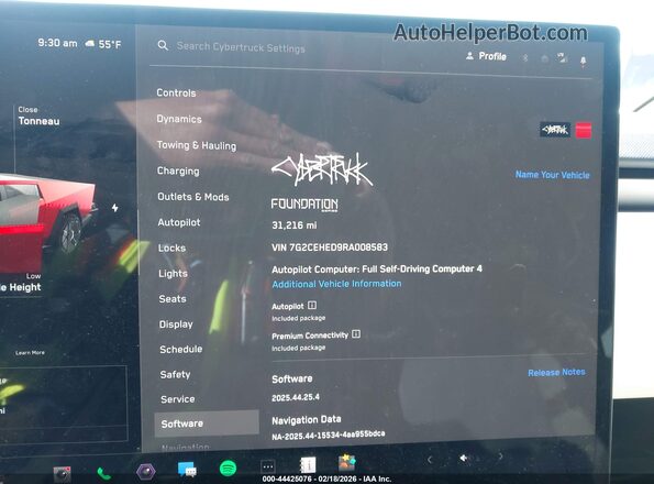 7G2CEHED9RA008583 2024 TESLA CYBERTRUCK Gray Вид задніх сидінь