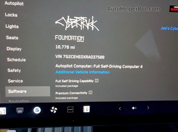 7G2CEHEDXRA037588 2024 TESLA CYBERTRUCK Black Vista del cuadro de instrumentos