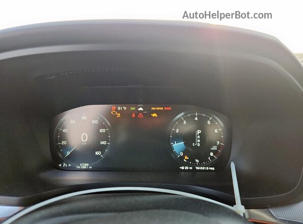 7JR102FM7KG006500 2019 VOLVO S60 Gray Vista del cuadro de instrumentos