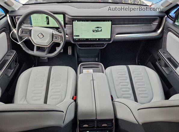 7PDSGABLXPN008551 2023 RIVIAN R1S White Вид панелі приладів