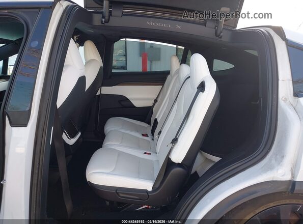 7SAXCAE51NF356436 2022 TESLA MODEL X White Вид наклейки з VIN-кодом