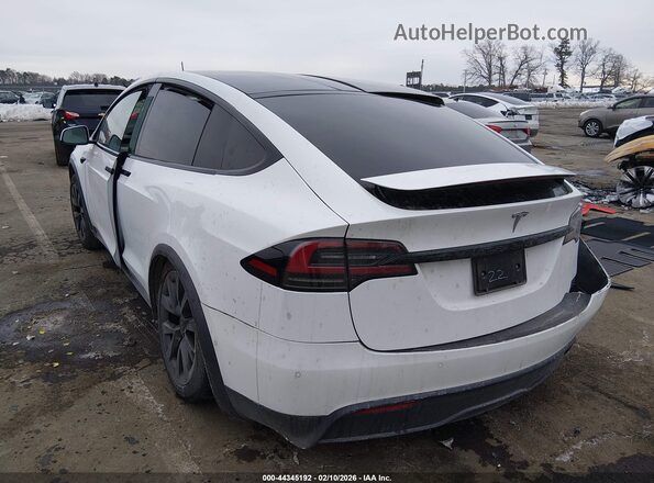 7SAXCAE51NF356436 2022 TESLA MODEL X White Задня ліва чверть