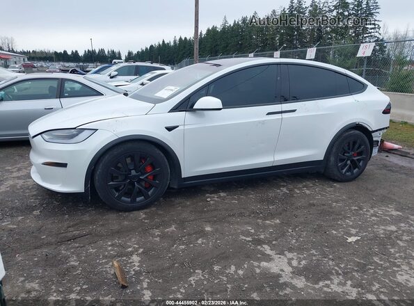 7SAXCAE51NF357196 2022 TESLA MODEL X White Przód lewy