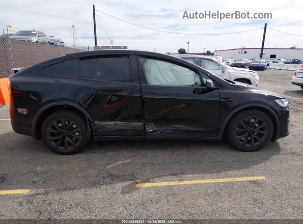 7SAXCBE51PF417552 2023 TESLA MODEL X Black უკანა სალონის ხედი