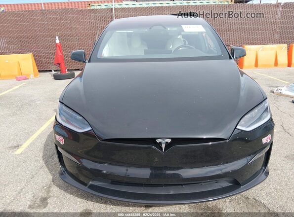 7SAXCBE51PF417552 2023 TESLA MODEL X Black ხელსაწყოთა პანელის ხედი