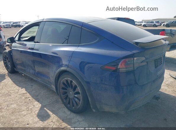 7SAXCBE57NF363929 2022 TESLA MODEL X Синий Задняя левая четверть