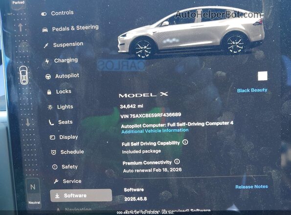 7SAXCBE59RF436689 2024 TESLA MODEL X Black 