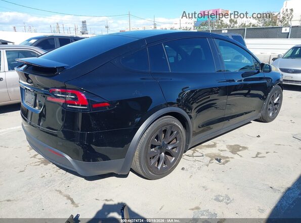 7SAXCBE59RF436689 2024 TESLA MODEL X Black Հետևի աջ
