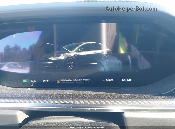 7SAXCBE63TF477867 2026 TESLA MODEL X Gray Widok tylnych siedzeń