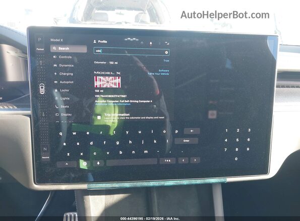7SAXCBE63TF477867 2026 TESLA MODEL X Gray 