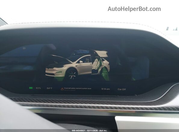 7SAXCBE67TF478665 2026 TESLA MODEL X White უკანა სავარძლების ხედი