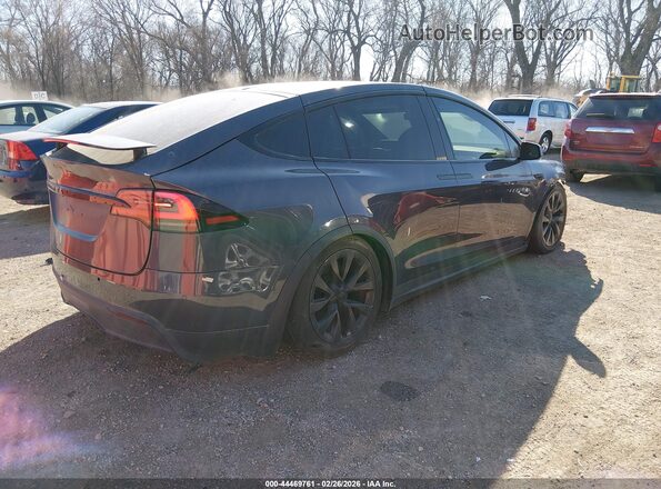 7SAXCDE55NF341374 2022 TESLA MODEL X Серый Задняя правая четверть