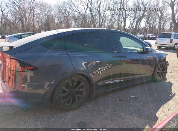 7SAXCDE55NF341374 2022 TESLA MODEL X Серый Вид задней части салона