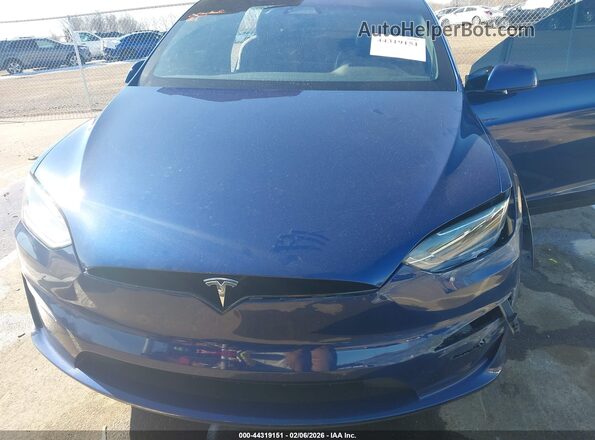 7SAXCDE56RF449749 2024 TESLA MODEL X Синий Вид подкапотного пространства