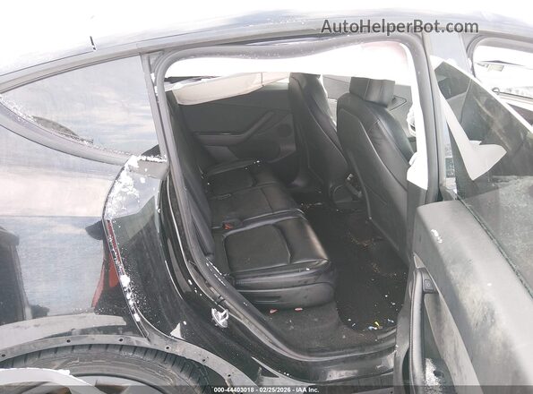 7SAYGAEE0NF381904 2022 TESLA MODEL Y Black Widok naklejki z numerem VIN