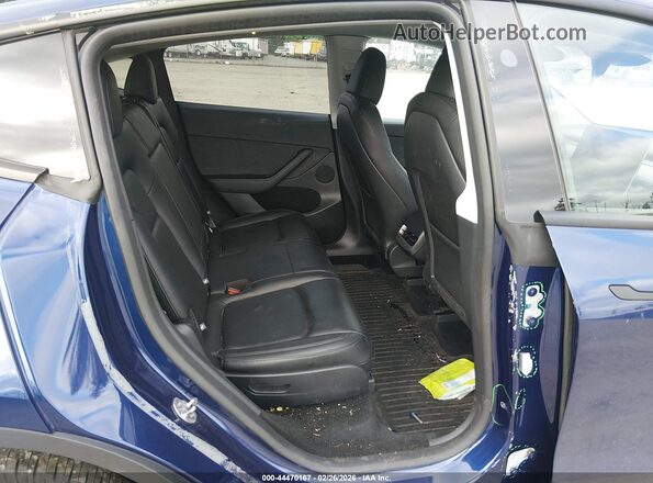 7SAYGAEE1SF240173 2025 TESLA MODEL Y Blue Vista de la etiqueta del VIN