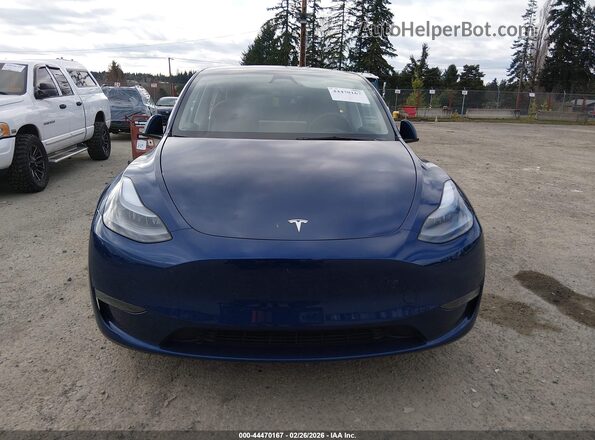 7SAYGAEE1SF240173 2025 TESLA MODEL Y Blue Vista del cuadro de instrumentos