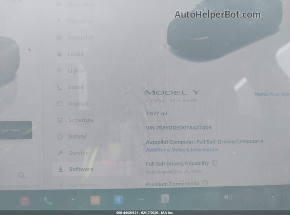 7SAYGDED0TA437309 2026 TESLA MODEL Y Black Հետևի նստատեղերի տեսք