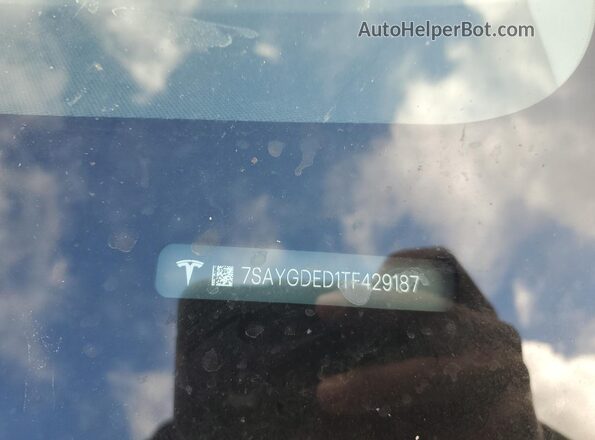 7SAYGDED1TF429187 2026 TESLA MODEL Gray Vista del compartimento del motor