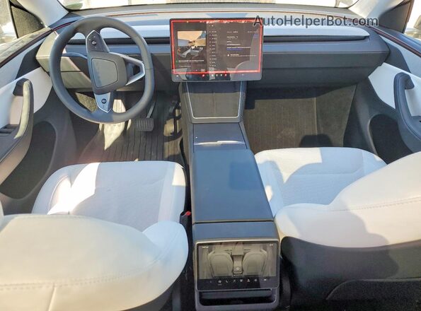 7SAYGDED8TA454679 2026 TESLA MODEL Black Dashboard view