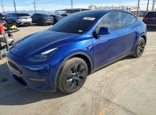 7SAYGDEDXSF227916 2025 TESLA MODEL Blue Rear left