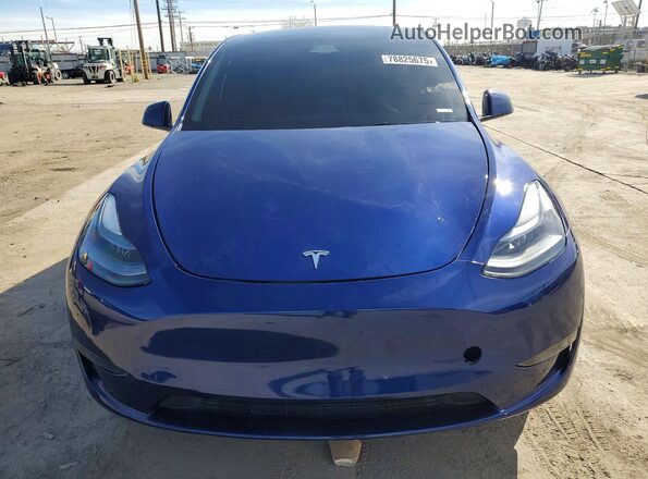 7SAYGDEDXSF227916 2025 TESLA MODEL Blue Rear view