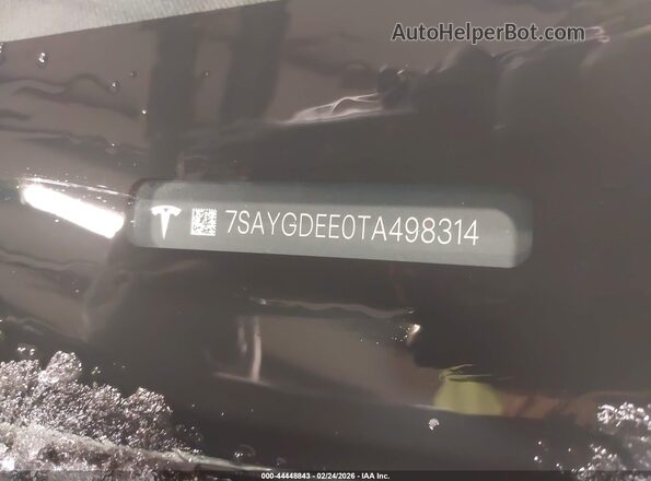 7SAYGDEE0TA498314 2026 TESLA MODEL Y Gray Vista del compartimento del motor