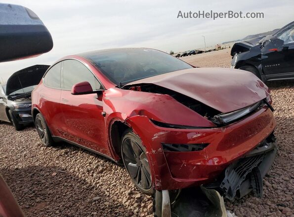 7SAYGDEE2TF431958 2026 TESLA MODEL Красный Передняя правая четверть