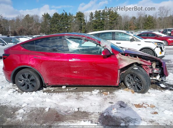 7SAYGDEE6SF302295 2025 TESLA MODEL Y Red Widok zestawu wskaźników