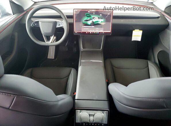 7SAYGDEE6TA454589 2026 TESLA MODEL Gray Dashboard view