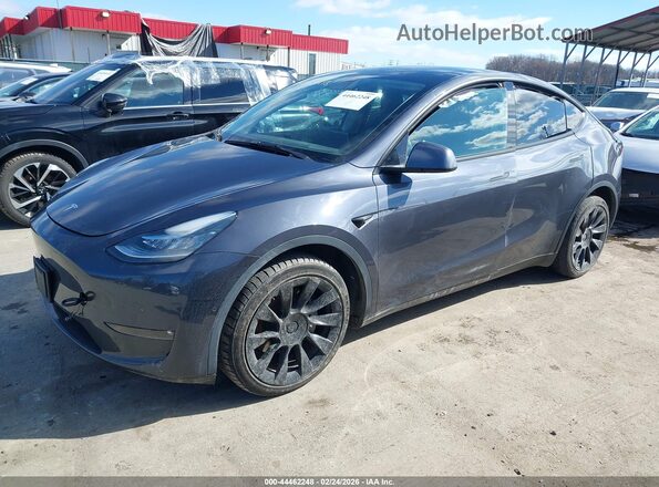 7SAYGDEE7NF363949 2022 TESLA MODEL Y Navy Передняя левая четверть