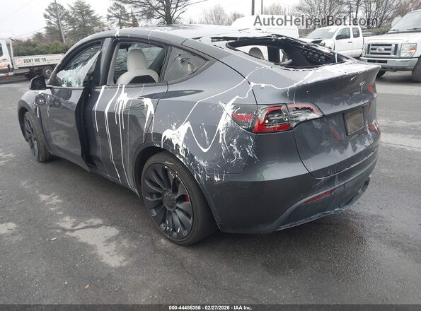 7SAYGDEF1NF442025 2022 TESLA MODEL Y Gray Trasero izquierdo