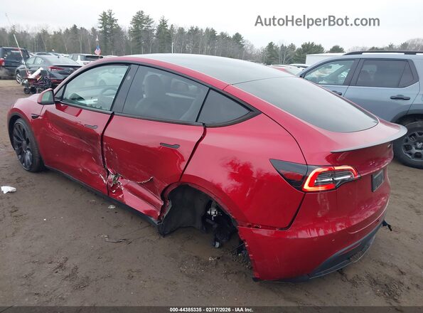7SAYGDEF3RA320771 2024 TESLA MODEL Y Red Հետևի ձախ