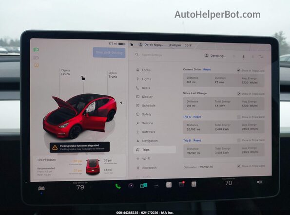 7SAYGDEF3RA320771 2024 TESLA MODEL Y Red 