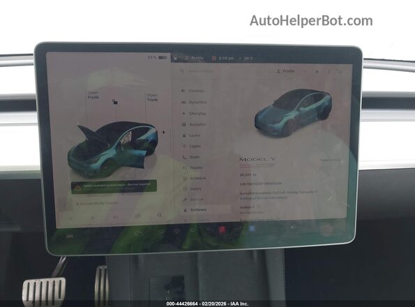 7SAYGDEF5NF410534 2022 TESLA MODEL Y White 