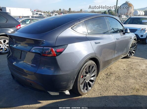 7SAYGDEF5NF531080 2022 TESLA MODEL Y Dark Blue Rear right