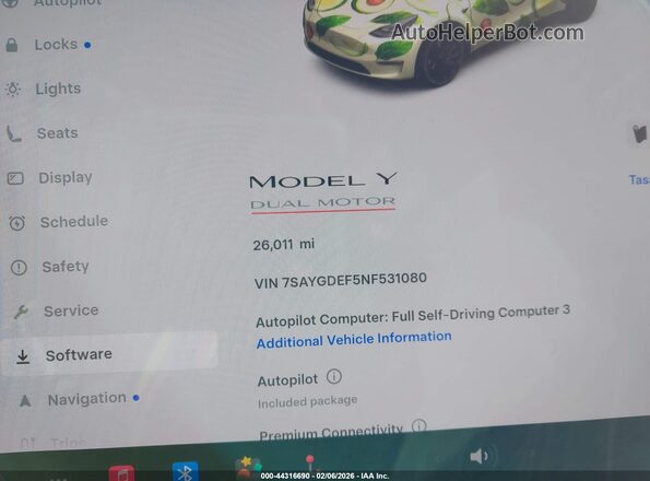 7SAYGDEF5NF531080 2022 TESLA MODEL Y Dark Blue Rear seats view