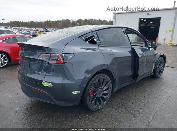 7SAYGDEF6NF465798 2022 TESLA MODEL Y Gray უკანა მარჯვენა