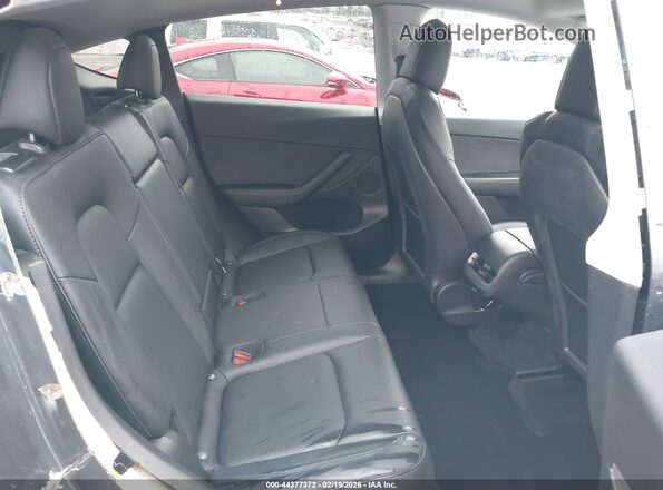 7SAYGDEF6NF465798 2022 TESLA MODEL Y Gray VIN კოდის სტიკერის ხედი