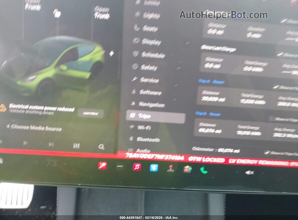 7SAYGDEF7NF374104 2022 TESLA MODEL Y Gray 