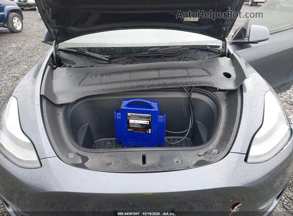 7SAYGDEF7NF374104 2022 TESLA MODEL Y Gray Вид ззаду